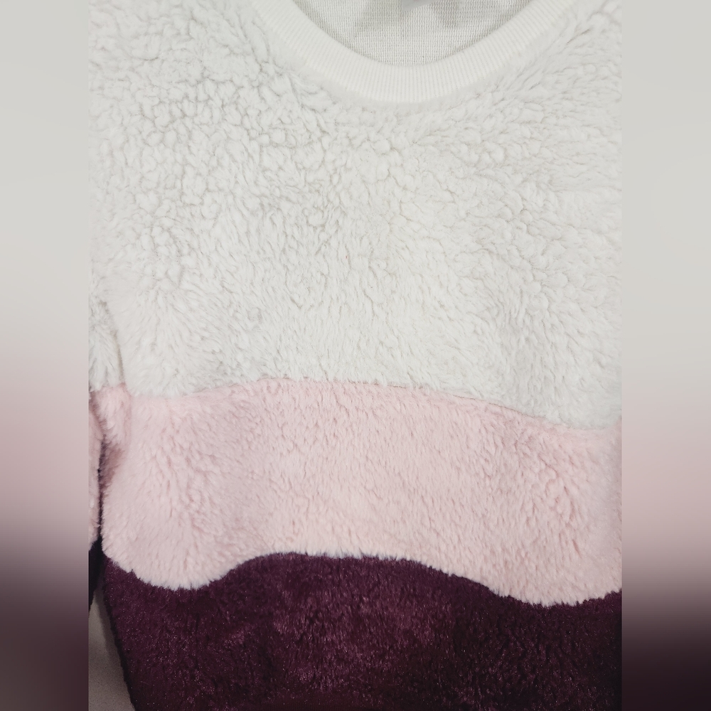 No Boundaries Fuzzy Colorblock Sweater - Picture 5 of 7
